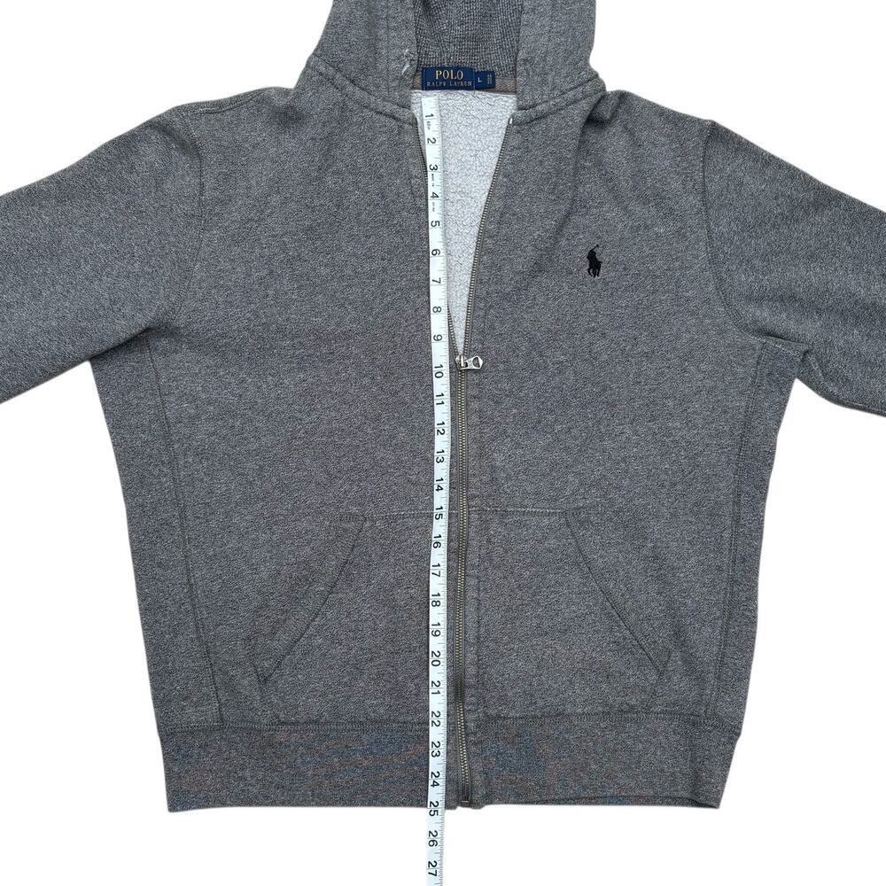 Polo Ralph Lauren Fleece Full-Zip Hoodie Men’s Size L Ash Grey Heather - Picture 6 of 10